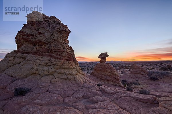 Amerika Wolke Steilküste Morgendämmerung Anordnung Monument Nordamerika Arizona Verbindung Sandstein