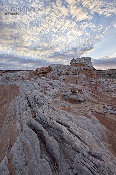 Amerika Wolke über Steilküste weiß Monument Nordamerika Arizona Verbindung Lachs Sandstein