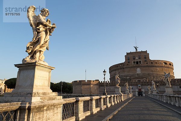 Rom Hauptstadt Europa Brücke Statue Latium Engel Italien