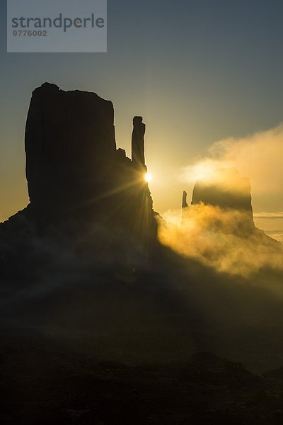 Amerika Sonnenaufgang Tal Monument Nordamerika Arizona Verbindung