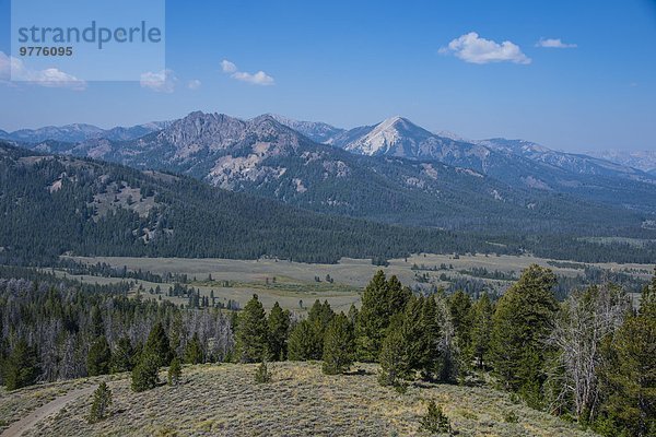 Amerika über Tal Wald Nordamerika Ansicht Verbindung Idaho