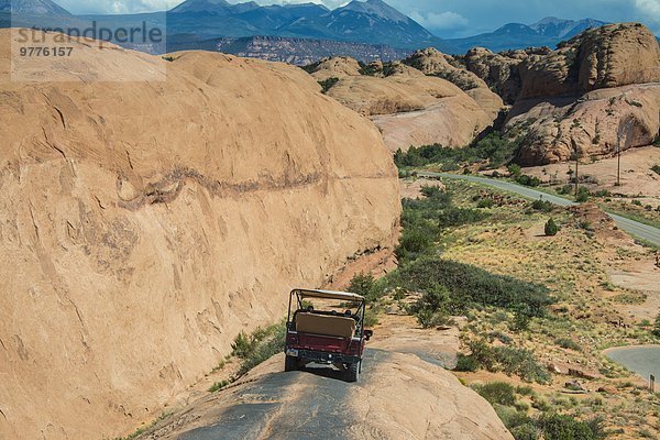 Amerika folgen fahren Nordamerika Verbindung Slickrock Trail Moab Utah