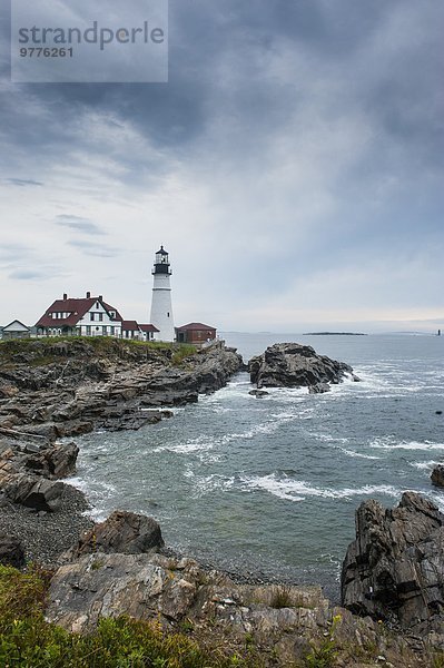 Amerika Geschichte Leuchtturm Nordamerika Neuengland Verbindung Maine