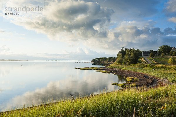 Sonnenuntergang Insel Nordamerika Kanada North Shore Prinz Prince Edward Island