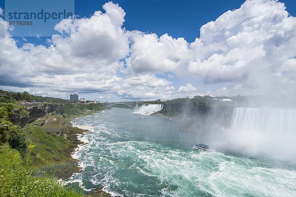 Braut über Nordamerika Ansicht Niagarafälle Kanada Ontario Schleier