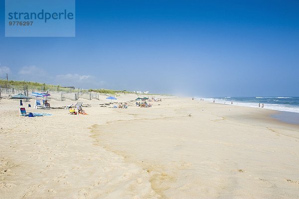 Amerika Strand lang langes langer lange Sand Nordamerika Verbindung Long Island New York State