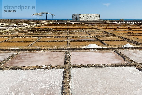 Stilleben still stills Stillleben benutzen Europa Ostküste Museum Kanaren Kanarische Inseln Pfanne Fuerteventura Speisesalz Salz Spanien