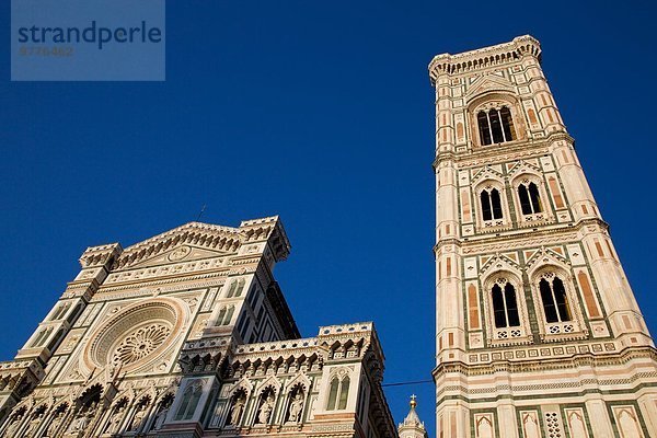 Europa Kirchturm UNESCO-Welterbe Kathedrale Florenz Italien Toskana