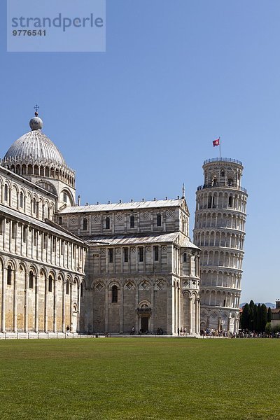 angelehnt Europa Kathedrale UNESCO-Welterbe Italien Pisa Toskana