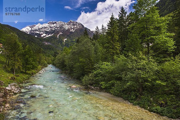Nationalpark Europa Tal Fluss Alpen Slowenien