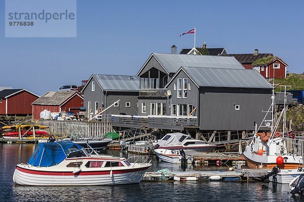 Europa klein Dorf Norwegen angeln UNESCO-Welterbe Skandinavien