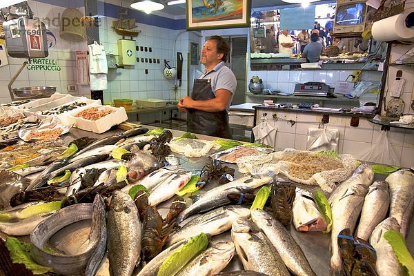 Fischmarkt Europa Italien Sizilien Syrakus