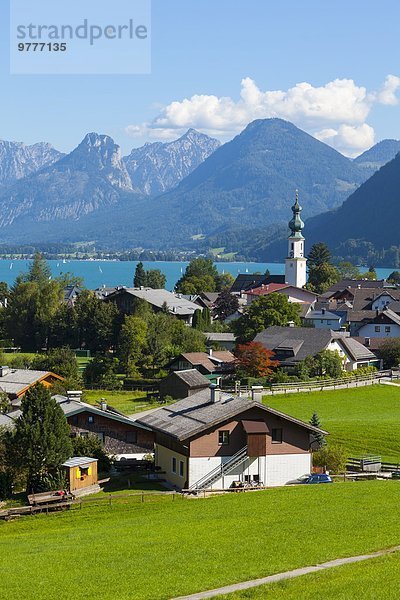 Europa über Ansicht Erhöhte Ansicht Aufsicht heben Österreich Flachgau Salzburger Land Oberösterreich