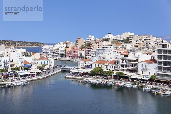 Europa Agios Nikolaos Kreta Griechenland Griechische Inseln