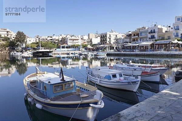 Europa Agios Nikolaos Kreta Griechenland Griechische Inseln