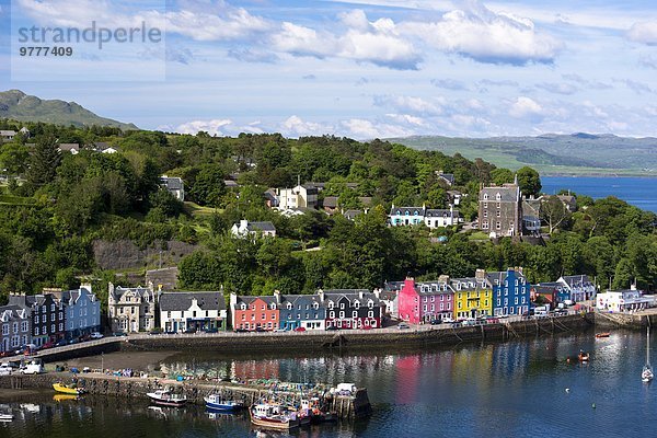 Farbaufnahme Farbe Europa Großbritannien Gebäude Ufer Geräusch Vielfalt Isle of Mull Schottland Tobermory