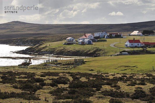 Dach streichen streicht streichend anstreichen anstreichend gewellt Falklandinseln Eisen Südamerika