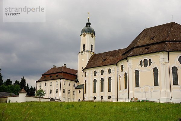 Europa weiß Kirche UNESCO-Welterbe Bayern Deutschland