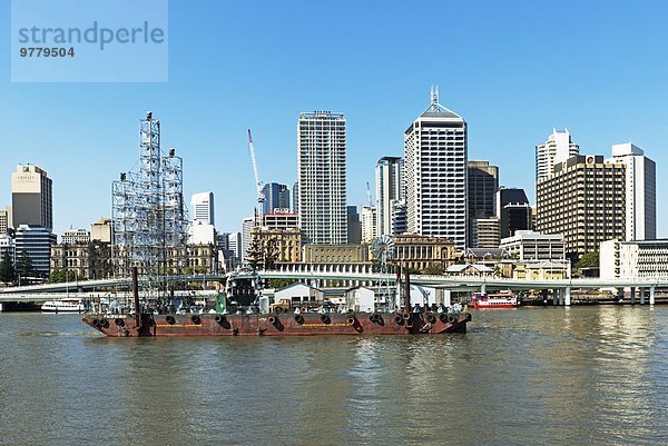 Stadtansicht Stadtansichten Pazifischer Ozean Pazifik Stiller Ozean Großer Ozean Australien Brisbane Queensland