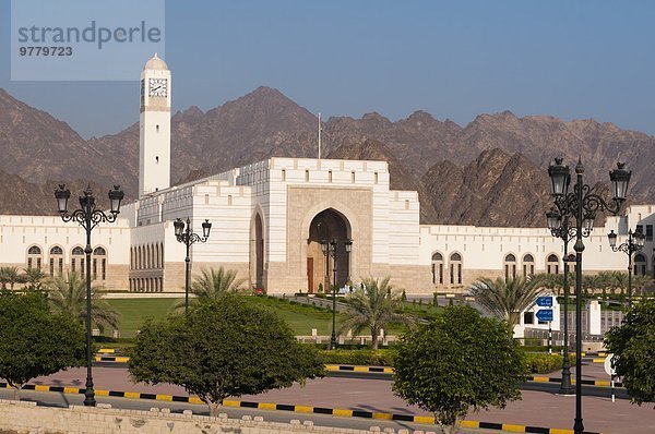Maskat Hauptstadt Gebäude Parlamentsgebäude Naher Osten Ortsteil Oman