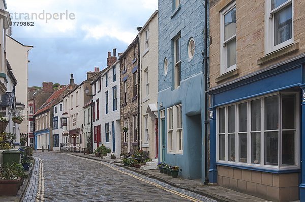 Europa Großbritannien Straße Dorf angeln Yorkshire and the Humber England