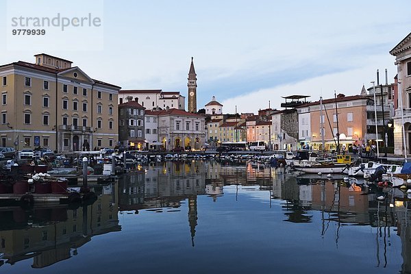 Hafen Europa Adriatisches Meer Adria Piran Slowenien