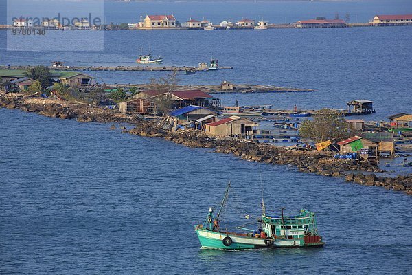 Hafen Dorf angeln Südostasien Vietnam Asien Kambodscha Sihanoukville