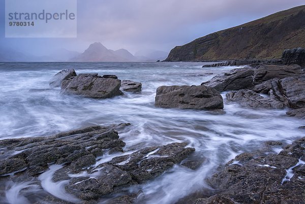 Europa sehen Großbritannien Küste dramatisch Elgol Isle of Skye Schottland