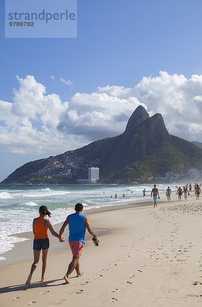 Brasilien Rio de Janeiro Südamerika Strand von Ipanema
