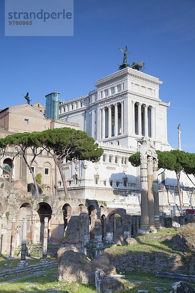 Rom Hauptstadt Europa Monument Sieg Gewinn UNESCO-Welterbe Forum Romanum Latium Italien