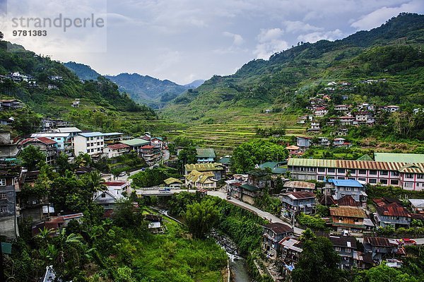 über Stadt Ansicht Philippinen Südostasien Asien Banaue