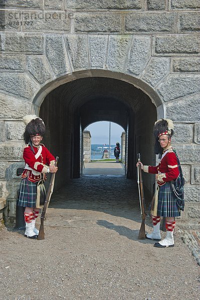 Zitadellenhügel Zitadelle Jabal el Qala Tradition Geschichte Kleidung Nordamerika Festung Wachmann Kanada Halifax Nova Scotia Neuschottland