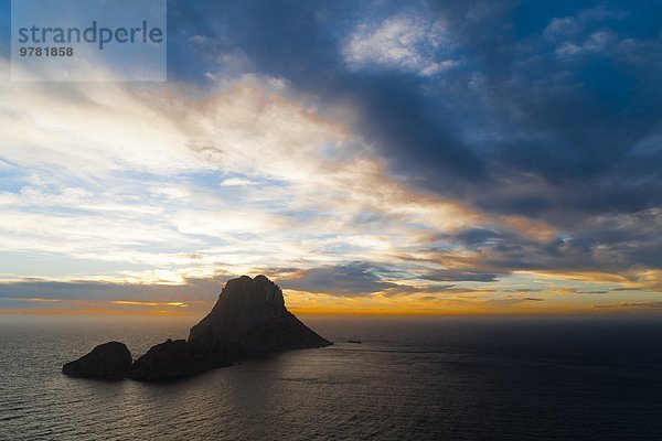 Europa Sonnenuntergang ES350 Balearen Balearische Inseln Ibiza Spanien