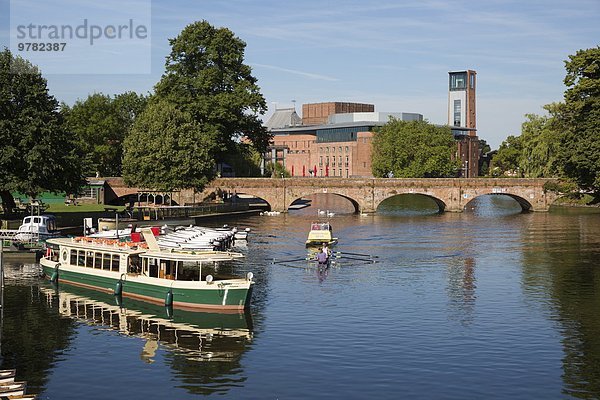 Europa Großbritannien Boot Fluss Monarchie England Warwickshire