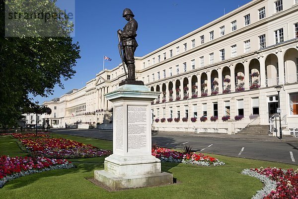 Denkmal Europa Großbritannien Büro Krieg Cheltenham Spa Hauptstadt England Gloucestershire