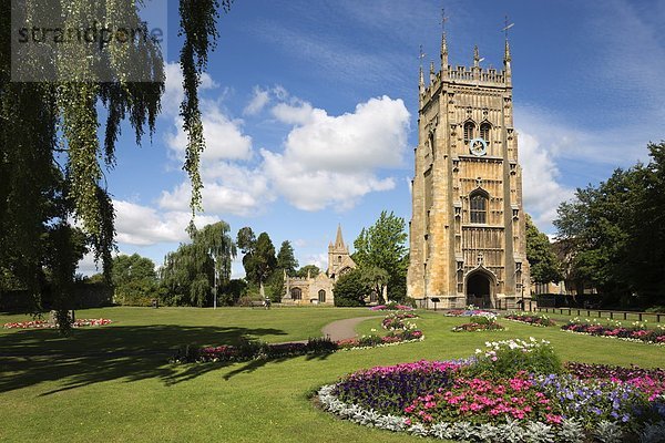 Europa Großbritannien Kirche Abtei Glocke England Worcestershire