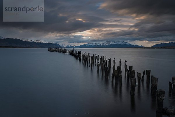 über Geräusch Chile Abenddämmerung Hoffnung Patagonien Südamerika