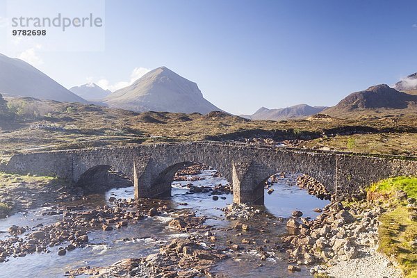 Europa Großbritannien Hügel Schottland Skye