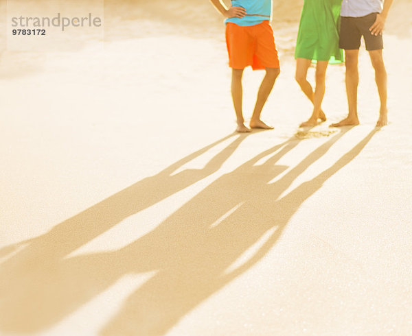 Strand Schatten jung