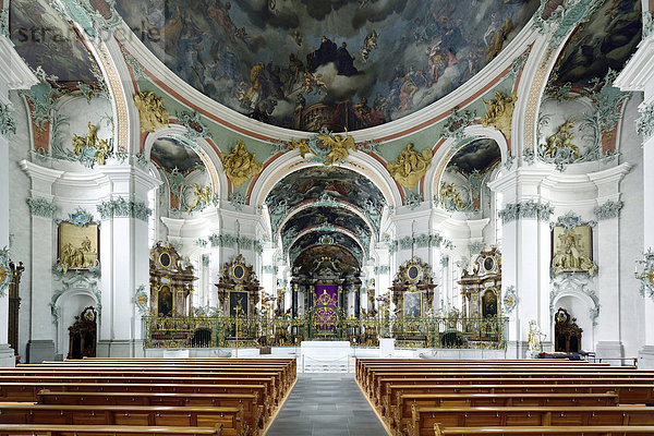 Rotunde der Stiftskirche St. Gallen  UNESCO Welterbe  St. Gallen  Schweiz  Europa