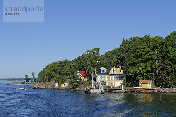 Villa  Bernhardsroh  bei Varholma  Värmdö Inselgruppe  Schärengarten  Schäreninseln  Schweden  Europa