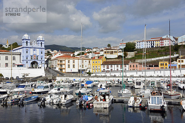 Hafen  Angra do Heroismo  Terceira  Azoren  Portugal  Europa