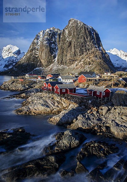 Ortsansicht  Hamnoy  Lofoten  Norwegen  Europa