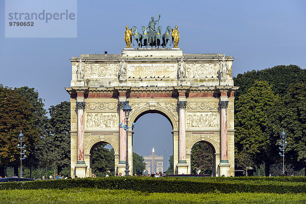 Arc de Triomphe du Carrousel  Triumphbogen  Paris  Frankreich  Europa