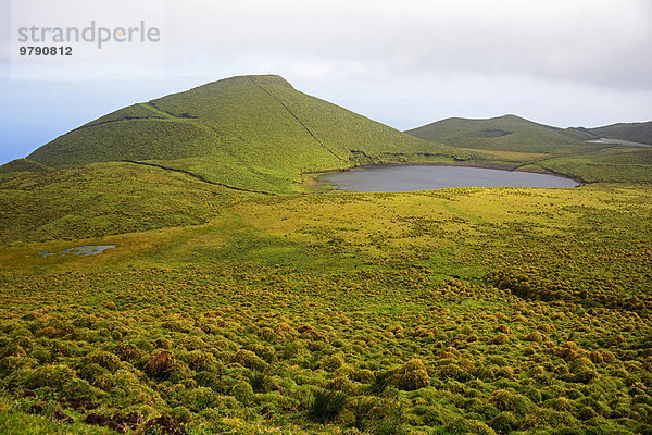 Lagoa do Peixinho  Hochland  Pico  Azoren  Portugal  Europa