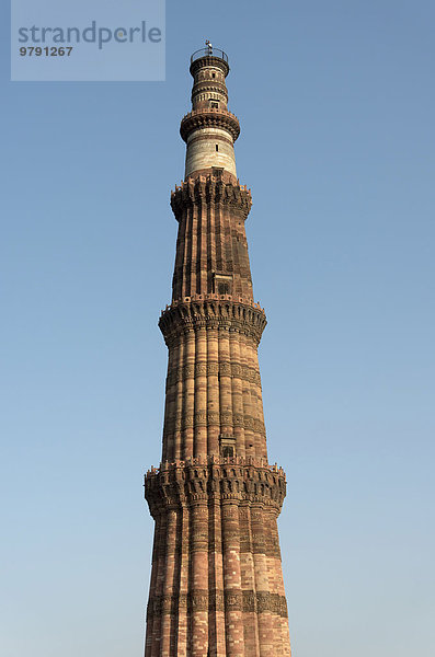 Qutb Minar  Delhi  Indien  Asien