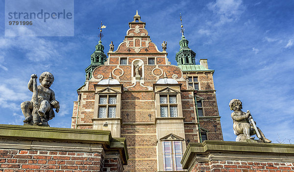 Eingang zum Schloss Rosenborg  Rosenborg Slot  Kopenhagen  Dänemark  Europa