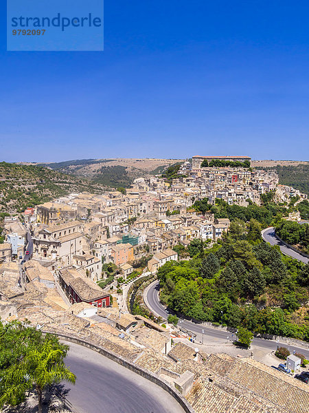 Stadtansicht  Ragusa Ibla  UNESCO-Weltkulturerbe  Val di Noto  Sizilien  Italien  Europa