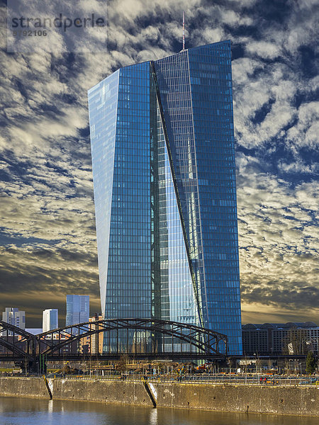 Die neue Europäische Zentralbank  Frankfurt am Main  Hessen  Deutschland  Europa
