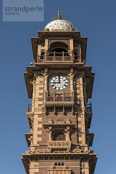 Ghanta Ghar Uhrturm  Jodhpur  Rajasthan  Indien  Asien